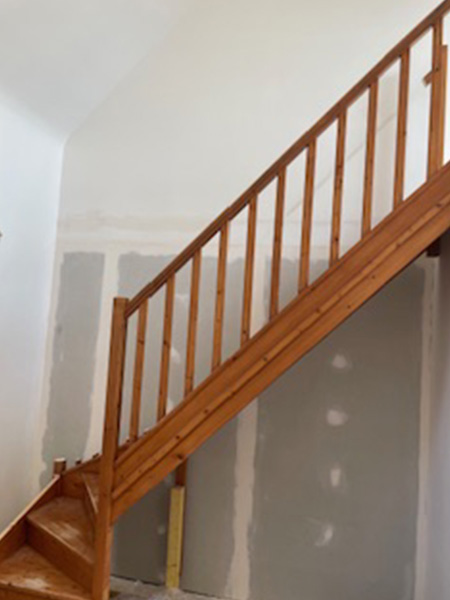 Escalier à l'anglaise en bois