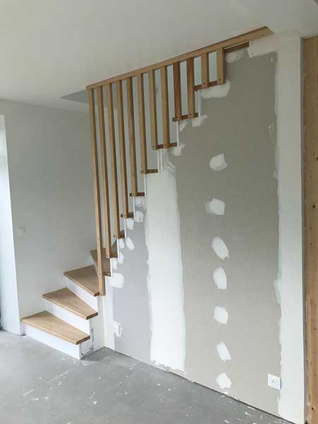 Escalier à l'anglaise en bois