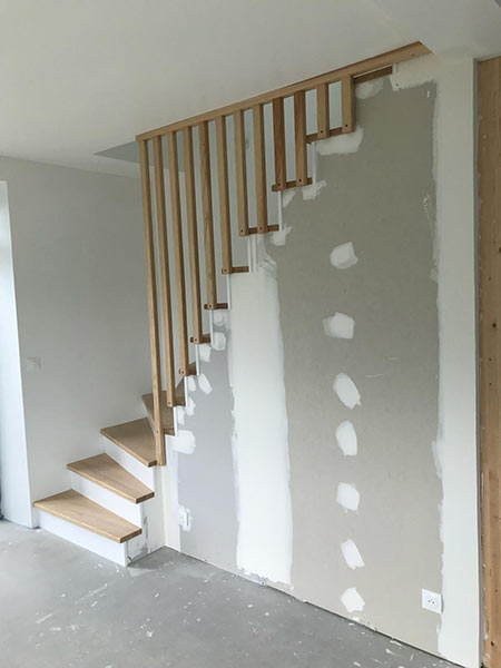 Escalier à l'anglaise en bois