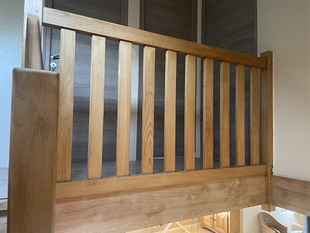 Escalier en bois avant les travaux