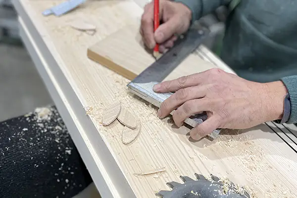 Mesure du bois par L'Atelier de Chris