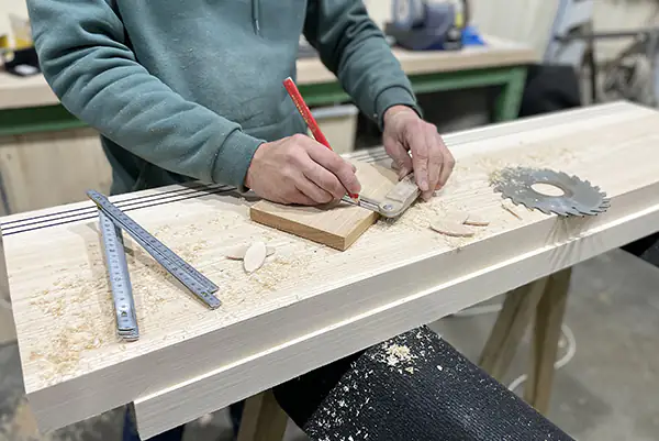 Mesure du bois par L'Atelier de Chris