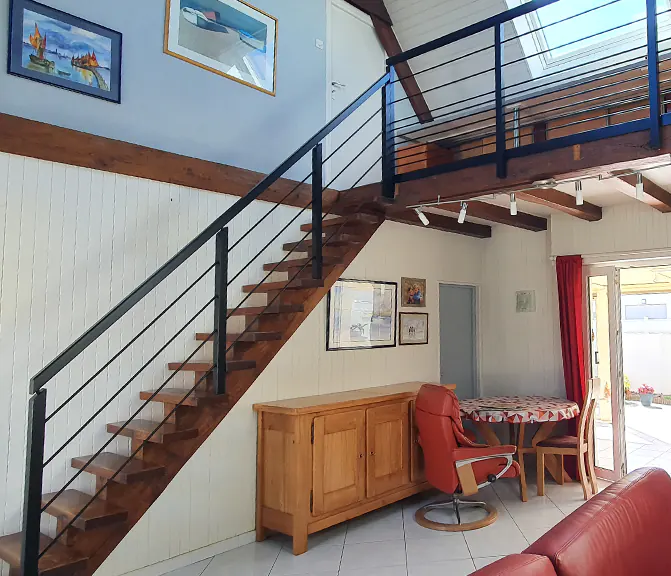 Escalier et garde-corps après les travaux