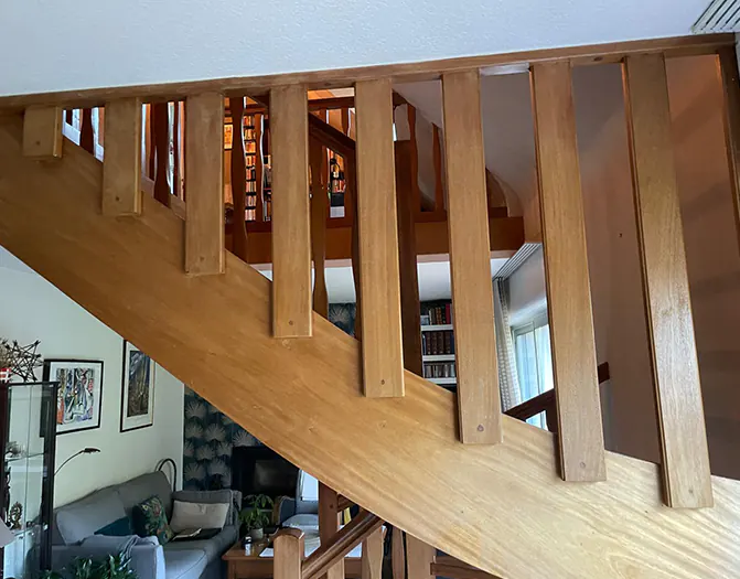 Ggarde-corps d'escalier avant les travaux